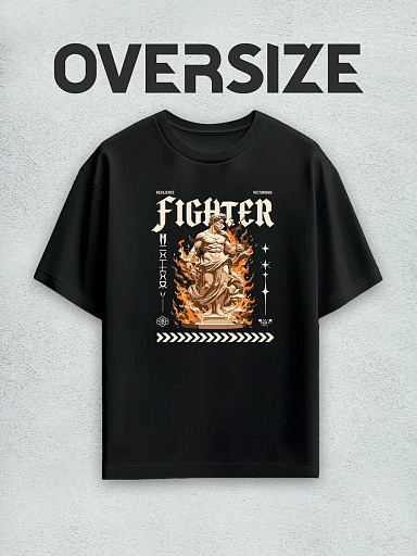 Футболка с принтом статуя streetwear