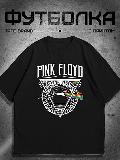 Футболка с принтом pink floyd