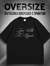 Футболка с принтом надпись y2k у2к live