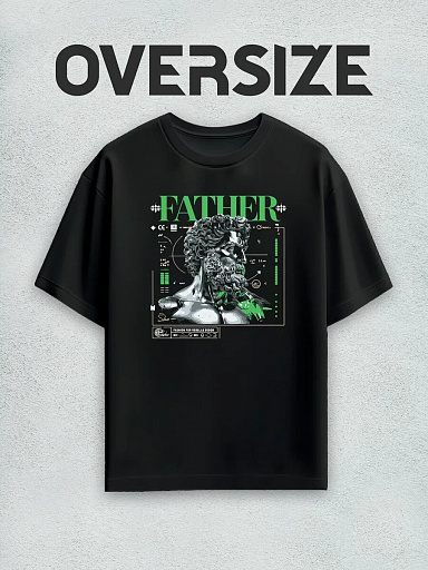 Футболка с принтом статуя streetwear