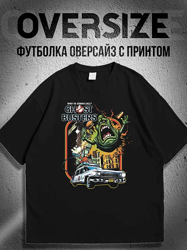 Футболка с принтом фильм охотники за привидениями