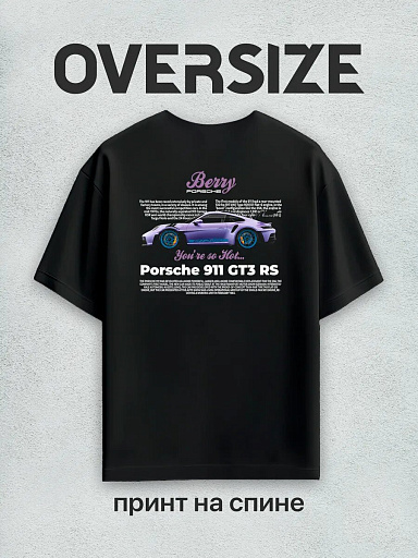 Футболка с принтом Berry Porsche GT3 на спине
