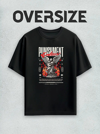Футболка с принтом статуя streetwear