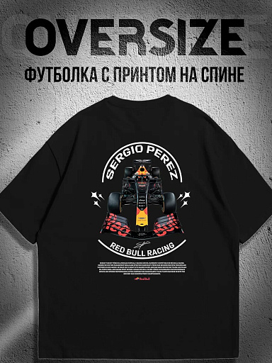 Футболка формула 1 red bull racing на спине