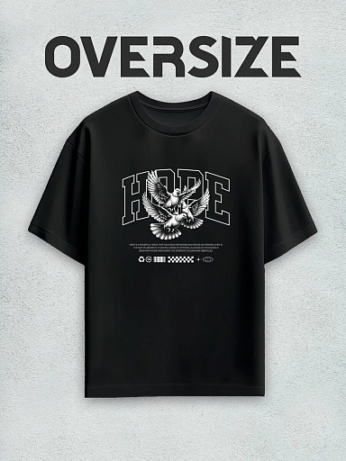 Футболка с принтом streetwear hope