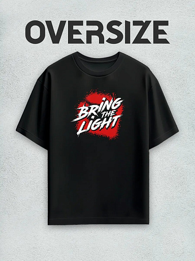 Футболка с принтом bring the light