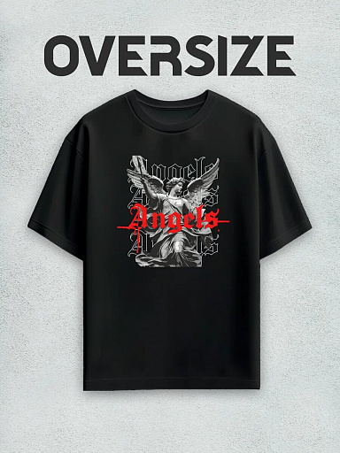 Футболка с принтом статуя streetwear