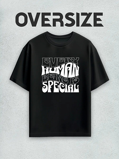 Футболка с принтом human streetwear